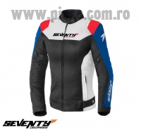 Geaca (jacheta) femei Racing vara Seventy model SD-JR50 culoare: negru/rosu/albastru – marime: XL